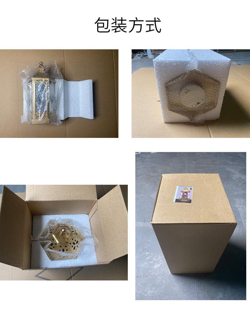 Ranadan Ramadan lantern Eid Custom iron art wind lantern handicrafts Arab-style lanterns Study lighting fixtures pic 11