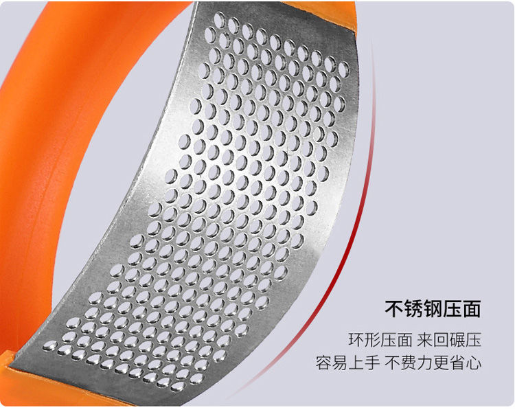 Large household ring-shaped garlic puree press, garlic mopping machine, stainless steel manual garlic paste picking tool, garlic peeling tool pic 16