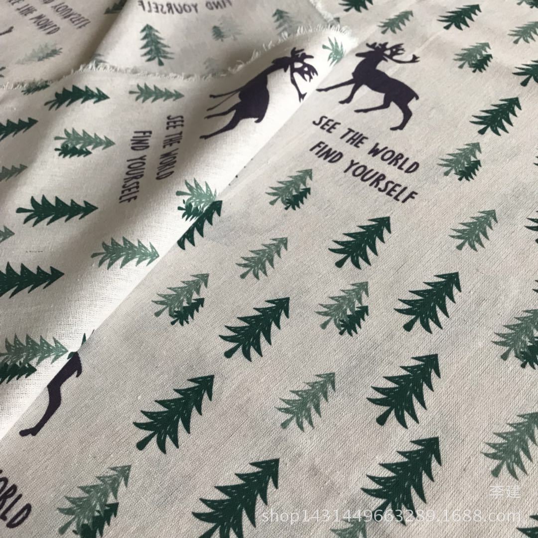 Jianxiang Textile Factory supplies linen printed Nordic-style tablecloths, cushions, aprons and storage bags, which can be made into PE film pic 19