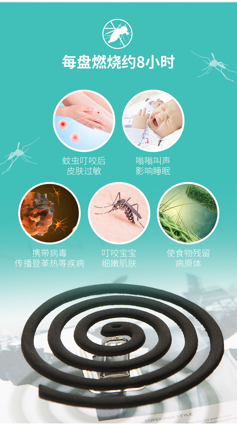 蚊香批发厂家枪手蚊香艾草清香型盒装大盘蚊香盘蚊香盘户外用详情2