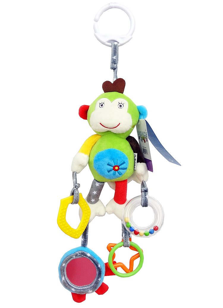 JJOVCE Baby Intelligence Soothing Doll, multi-functional animal bed bell, bed hanger, stroller hanger, baby cloth toy doll pic 35