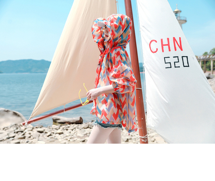 Summer 2021 sun-protective clothing for women, mid-length, UV protection, outdoor, versatile, lightweight and fashionable sun-protective clothing, large-sized jacket pic 11