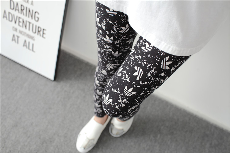 New spring dress, large-sized stretch, colorful star graffiti, personalized leggings for women pic 39