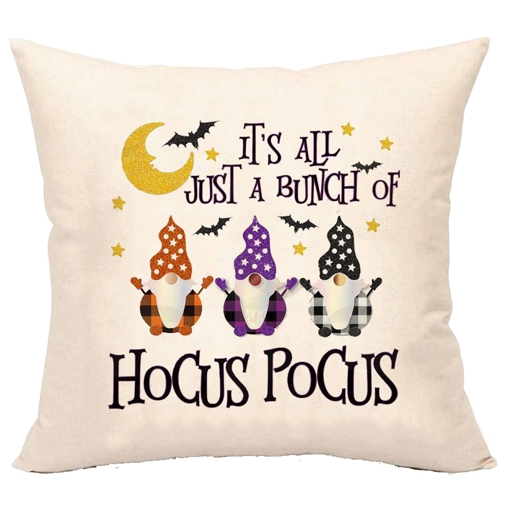 Wholesale of Halloween linen pillowcases with linen patterns pic 8