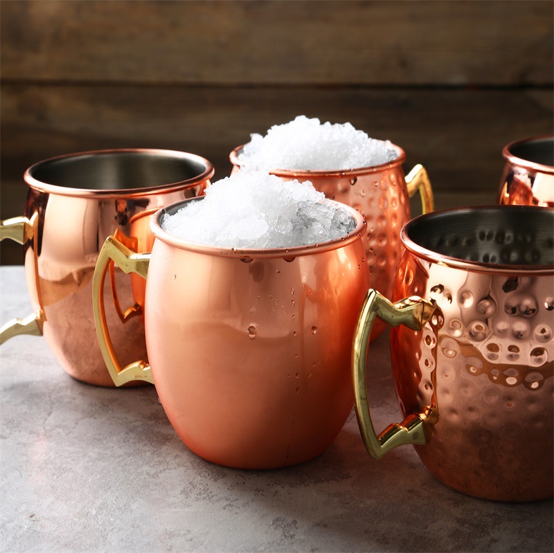 304 stainless steel drum-shaped cup, creative metal beer mug, rose gold water cup, portable cup, copper cup, water cup pic 5