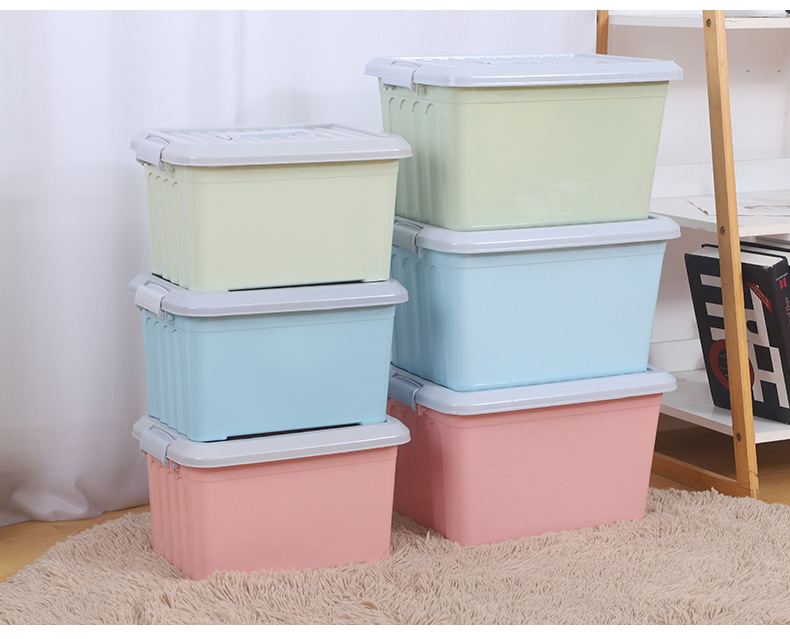 Factory wholesale plastic storage boxes, home storage boxes, storage boxes, hand-held thickened organizing boxes, and can be printed with logos pic 18