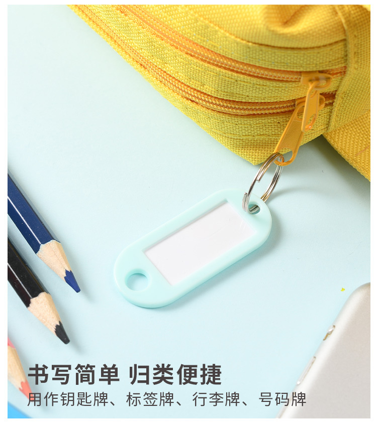 Fresh and cute long-tail clip, macaron-colored dovetail clip, 19mm, cute binding, student stationery iron clip set wholesale pic 13