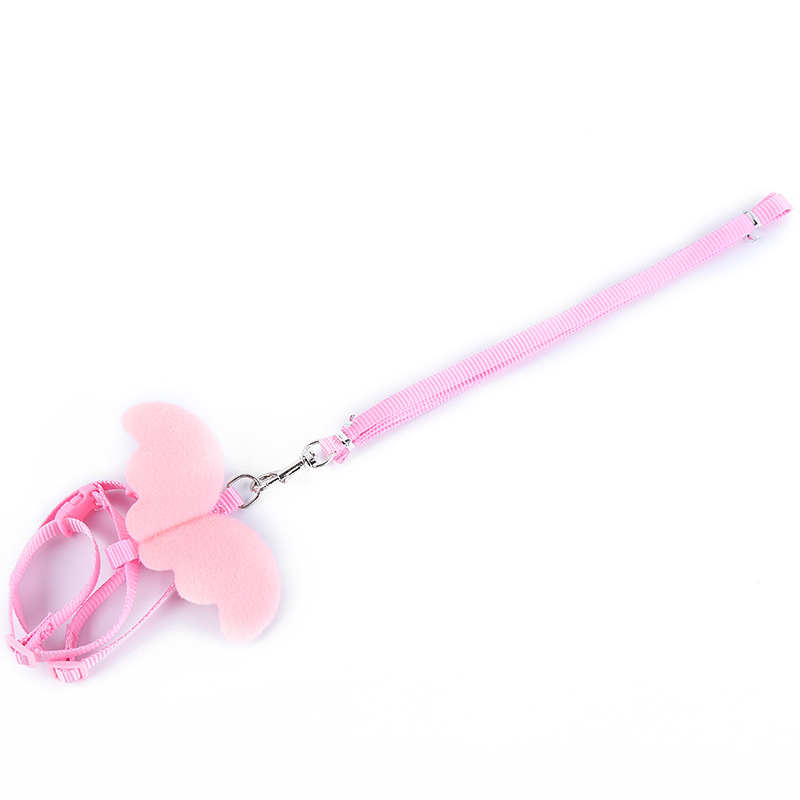Cute little angel pet leash, durable nylon dog leash, chest and back strap, pet supplies manufacturer wholesale pic 8