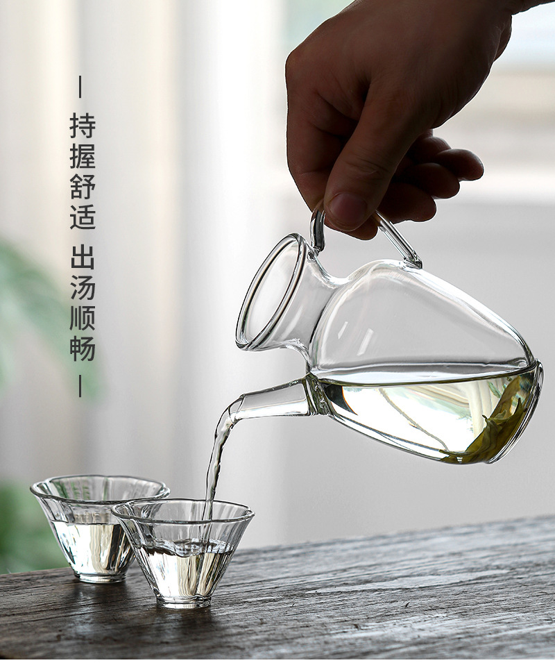 爆款仿宋茶壶自带过滤绿茶壶耐热玻璃加厚小青柑茶壶可明火加热壶详情6