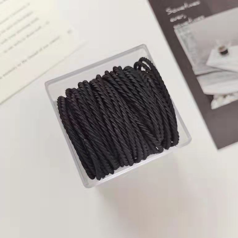 New 50-piece box-set gradient color high-elasticity hair band, simple hair tie, new rubber band hair tie pic 7