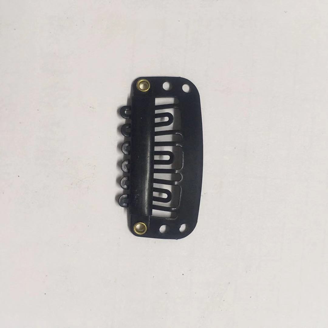 Hair extension clips, wig clips, elastic invisible clips 3.2CM, 6 teeth [Mingli Accessories] Factory direct sales pic 4