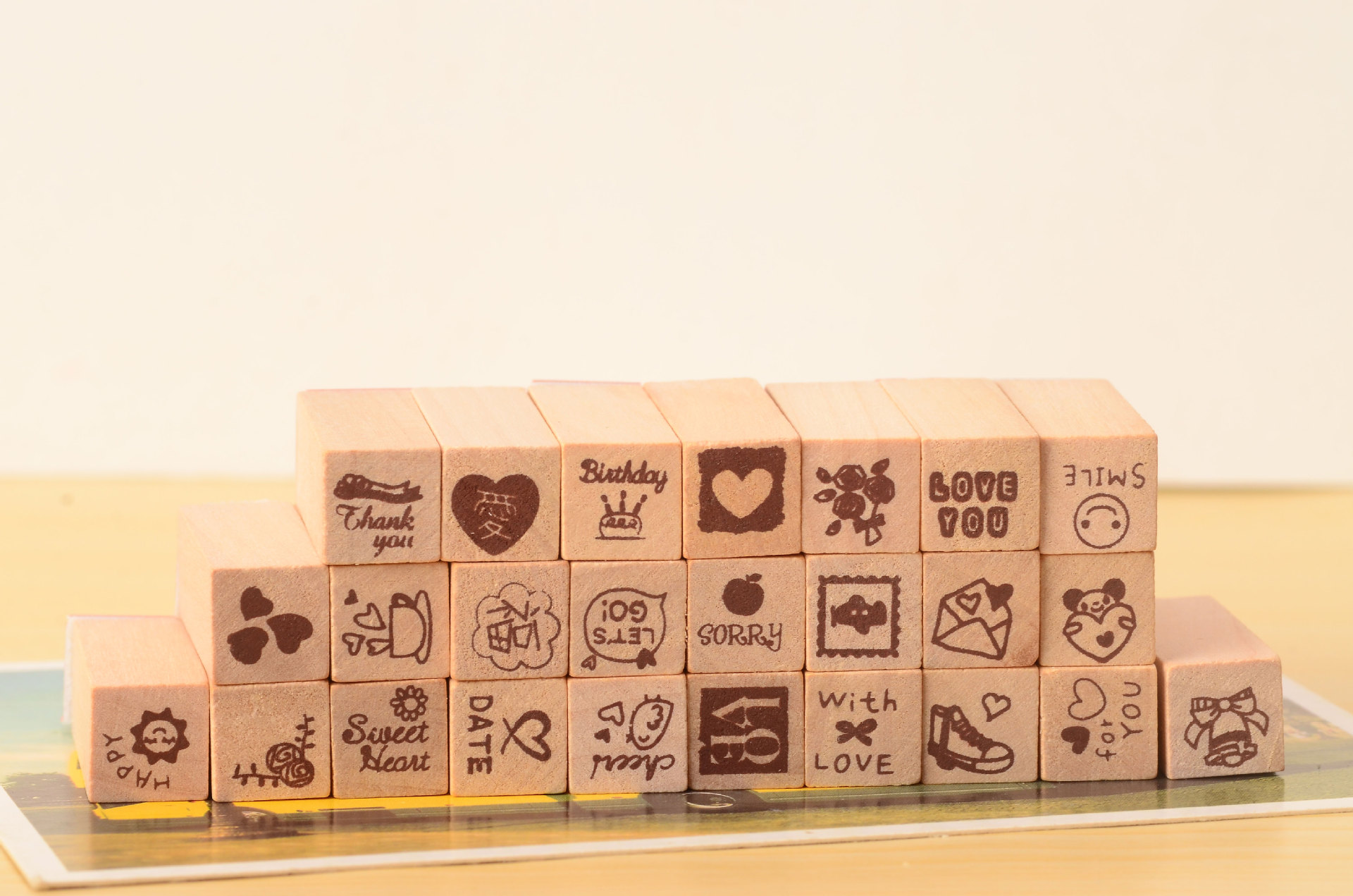 韩国funnyman可爱日记本装饰印章 Happy Life25个日记印章套装详情7