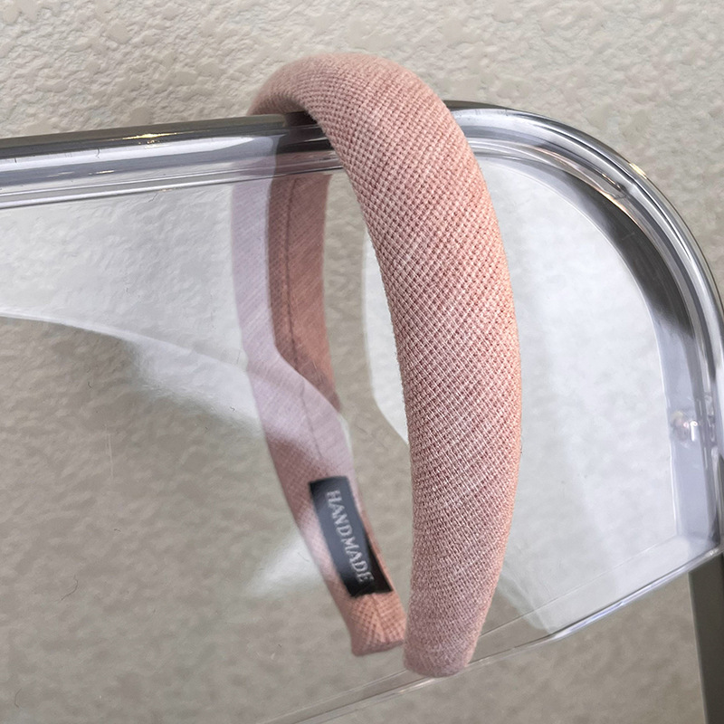 Pink high top wide hair band for women 2023 autumn/Winter new headband, face wash hair tie, versatile hairpin, popular headwear pic 20