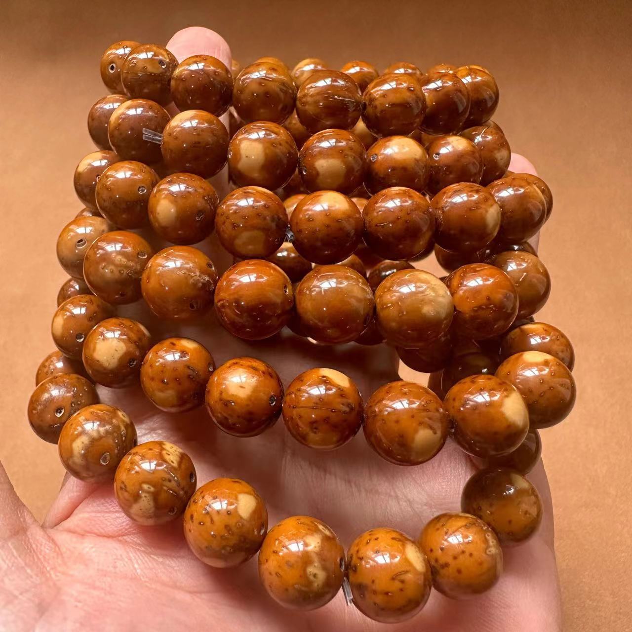 Purple Gold Rat Bracelet, Purple Gold wealth-attracting Rat Bodhi cultural Play bracelet, round and polished easy plate cultural play Buddhist prayer beads manufacturer wholesale pic 22