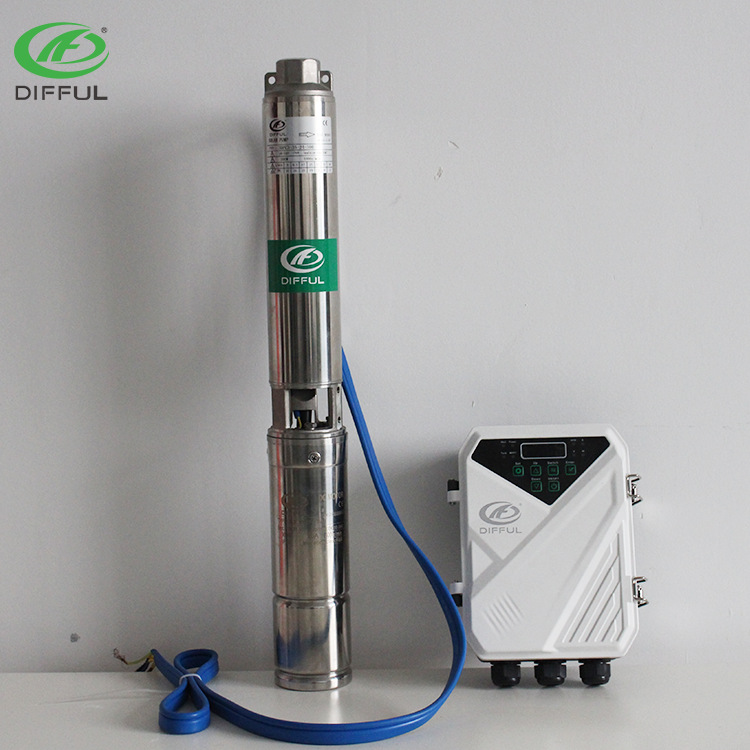 Solar energy system DC brushless submersible pump, photovoltaic solar panel, deep well pump, solar pump pic 4