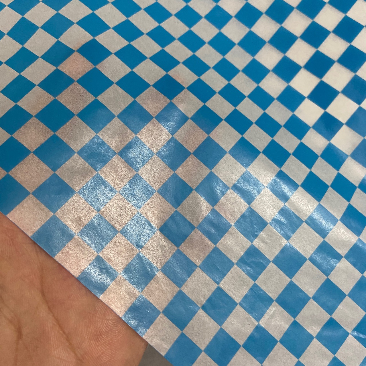 网格棋盘蜡光纸50张防油纸烘焙用纸蜡纸三明治一次性餐盘纸详情2