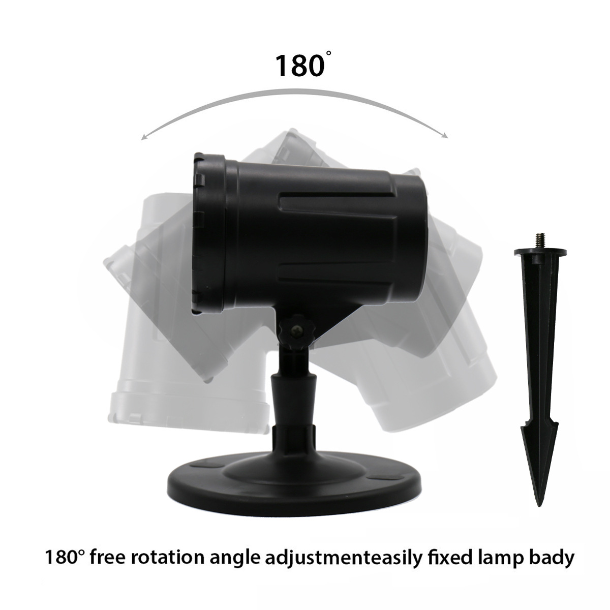 Cross-border exclusive plastic shell laser light outdoor waterproof Christmas starry sky pattern RF remote control pic 9