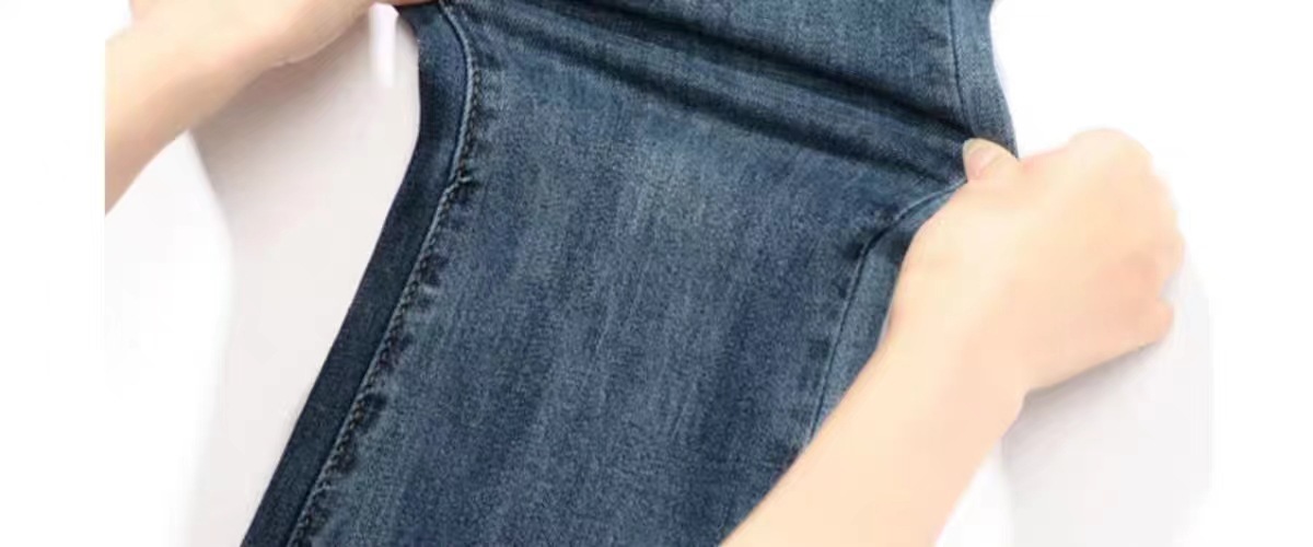 微喇牛仔裤女秋冬季2024年新款高腰显瘦小个子喇叭裤子女九分弹性详情9