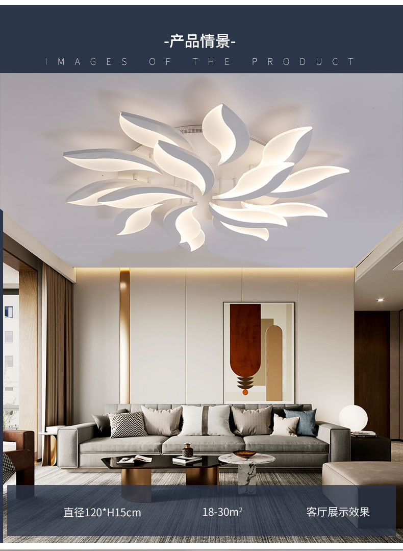 Postmodern minimalist LED ceiling lamps, personalized and creative living room lighting fixtures, grand master bedroom, study lamps, dining room lighting fixtures pic 6