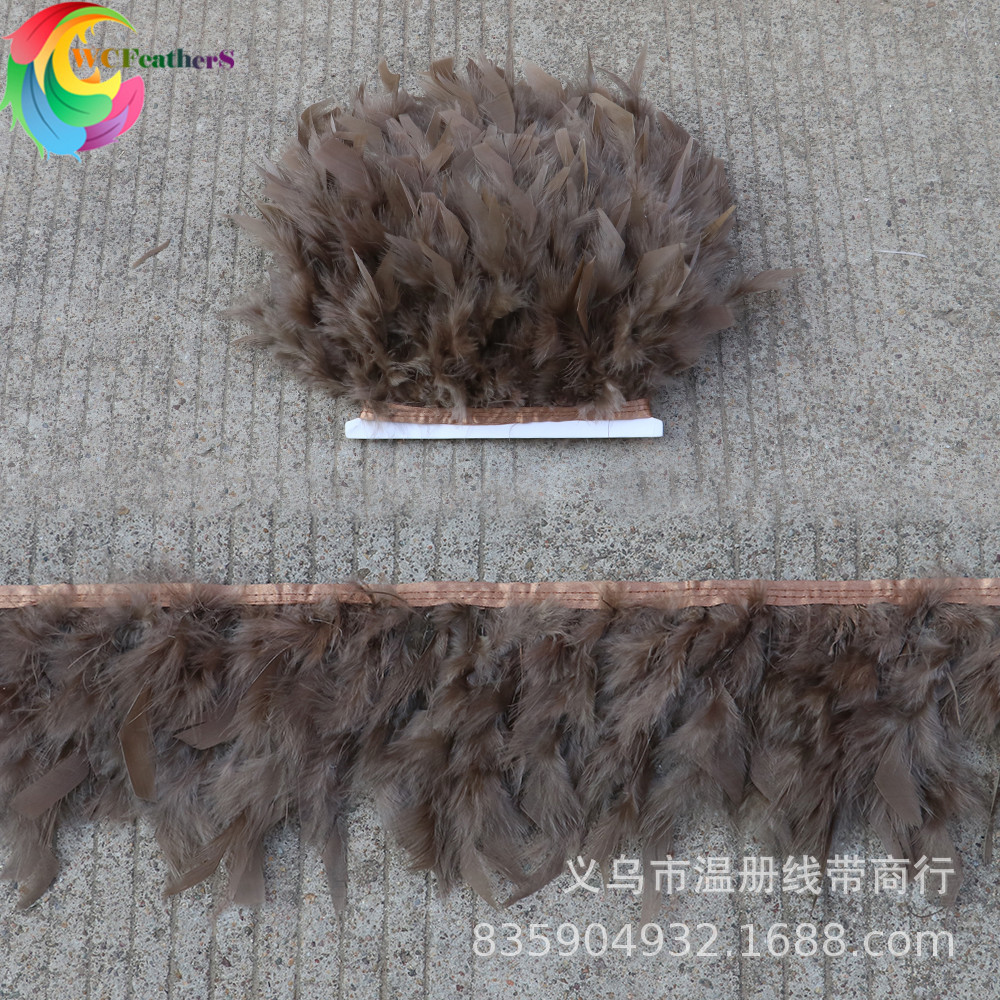 温册羽毛热卖火片布边创意多色火片布边演出服装辅料车载娃娃装饰详情10