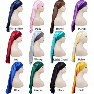 New stretch fabric forehead cross-colored base Indian headscarf and Muslim headscarf cap from Amazon in Europe and America pic 17
