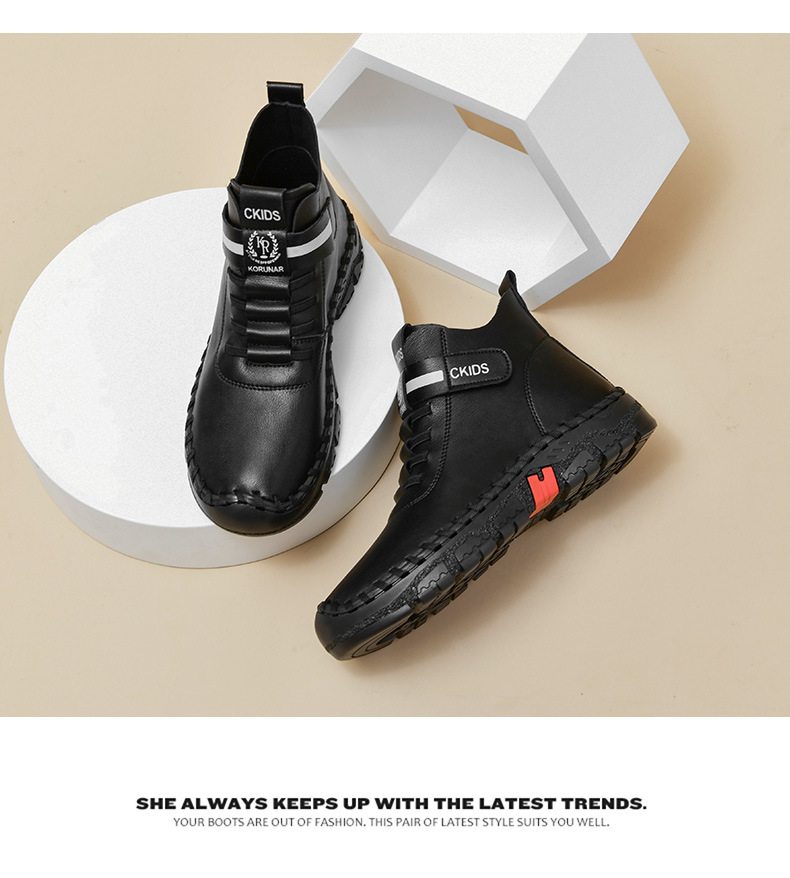 女士马丁靴跨境高帮大码女鞋秋冬短靴棉鞋详情14