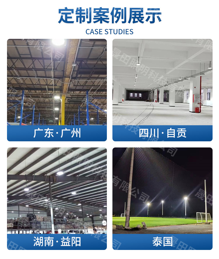 New waterproof tunnel ufo industrial and mining lamps, cross-border workshop lighting lamps, factory buildings, factories, football fields, led industrial and mining lamps pic 17