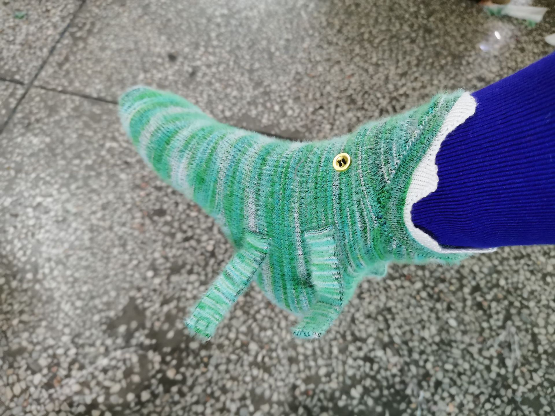 Hot items in stock: Knit Crocodile Socks, Christmas knitted crocodile socks, Shark socks, floor warm socks pic 4