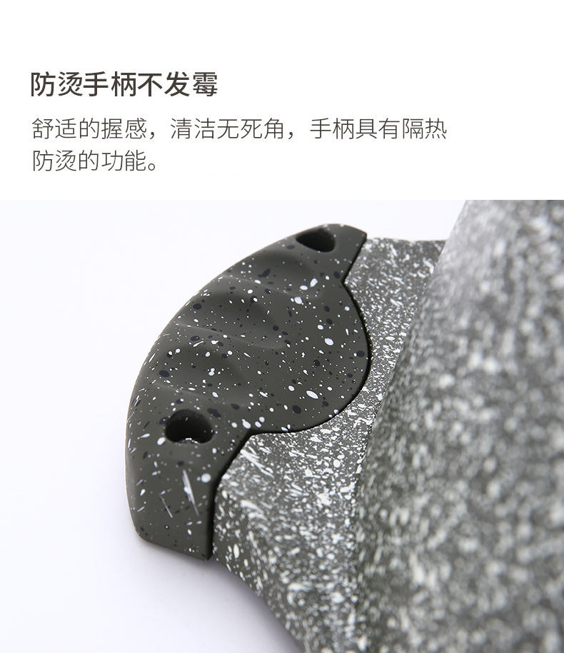 The new thickened tourmaline hot pot, double-ear non-stick pot, dedicated boiling pot and stewing pot are suitable for all kinds of stoves pic 17