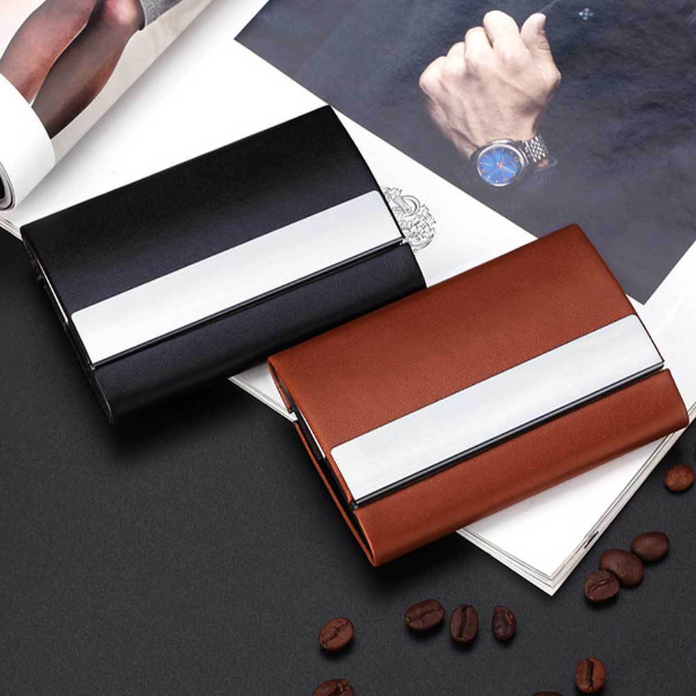 Customized fashionable leather keychains, corporate LOGO business card boxes, keychains, ballpoint pens, business office gift sets pic 13