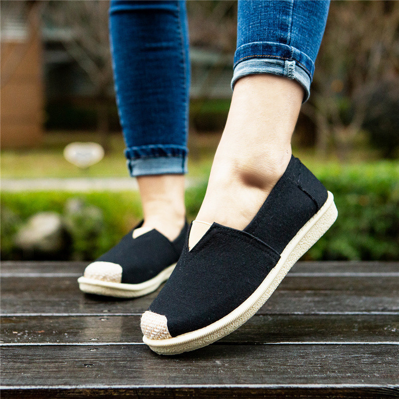 外贸批发新款女鞋时尚女士低帮透气软底渔夫鞋休闲百搭透气布鞋女详情20