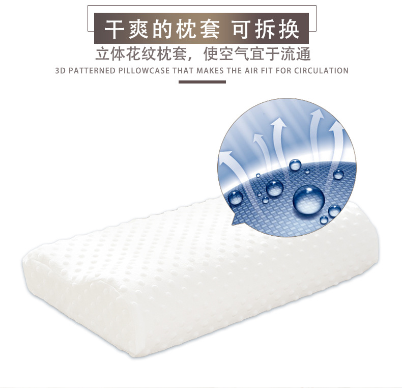 Slow rebound memory pillow, zero-pressure pillow core, memory foam health care neck pillow, customized and wholesale gifts pic 3