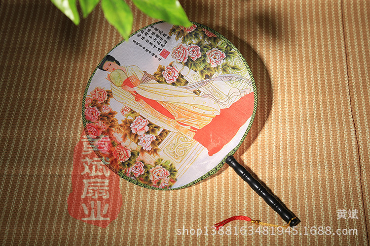 扇子批发 古典小号圆形宫扇团扇 舞蹈扇 婚庆摄影道具扇详情14