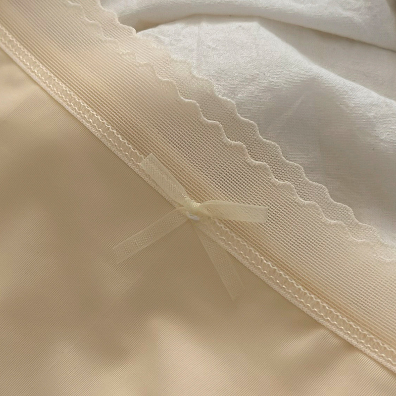 Summer seamless ice silk underwear for women, antibacterial, breathable, pure and sexy, thin mid-waist triangular underwear for girls pic 14