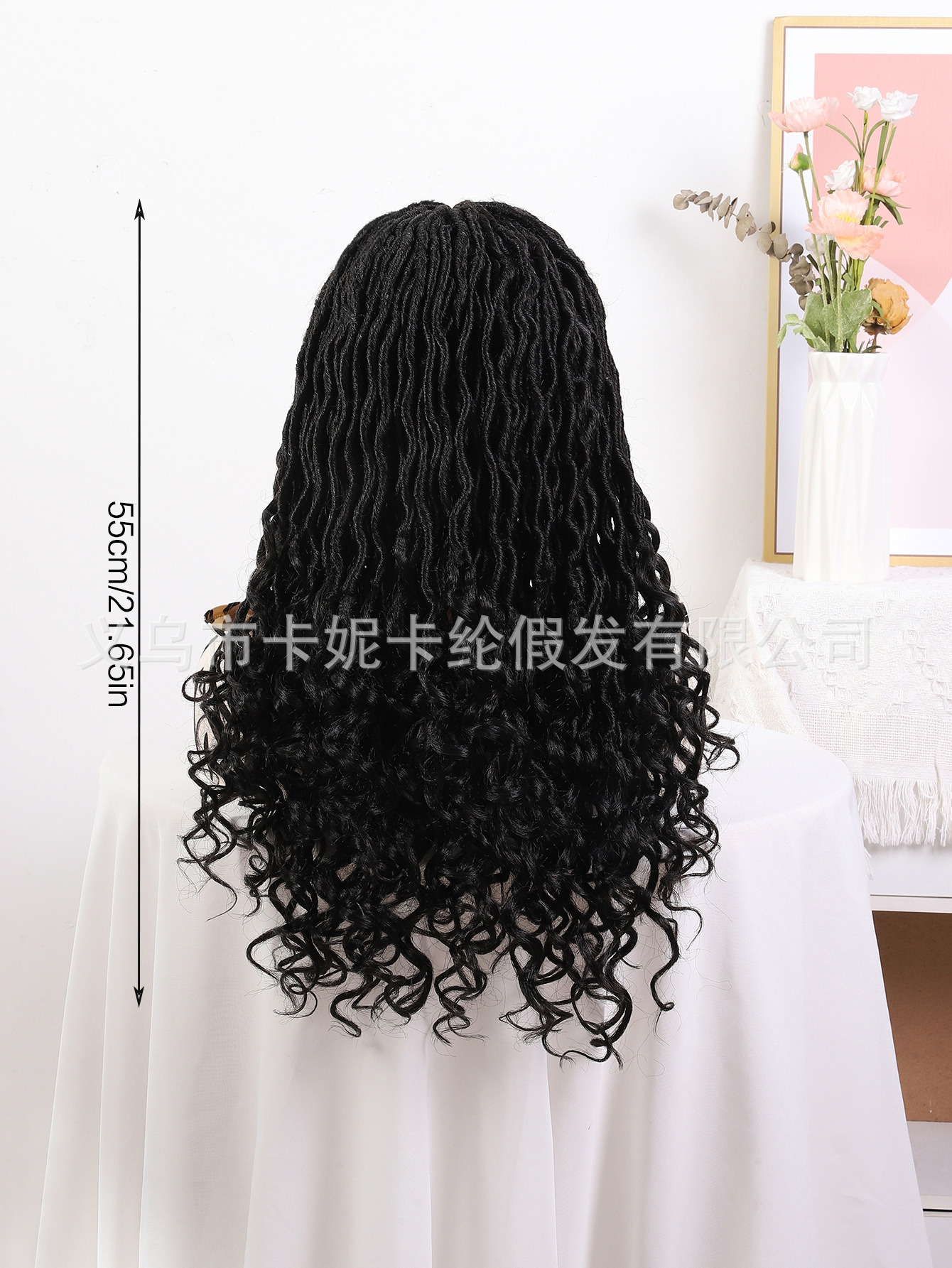 New European and American 360 lace wigs vendor, a hit black single-roll wig for women in Africa, New Look pic 9