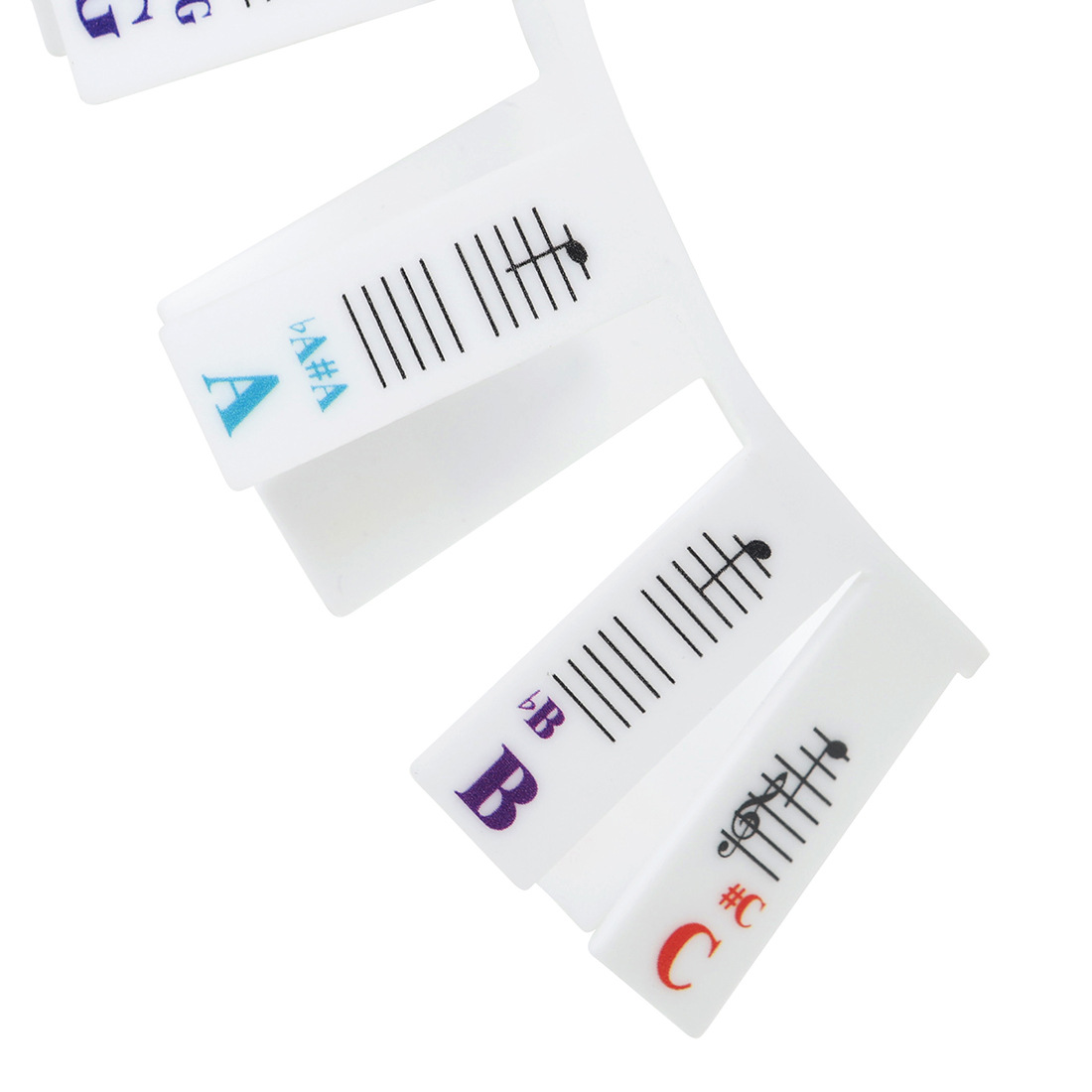 SLADE 88键61键钢琴贴硅胶可拆卸免粘电子琴键盘贴音符条乐谱指南详情13