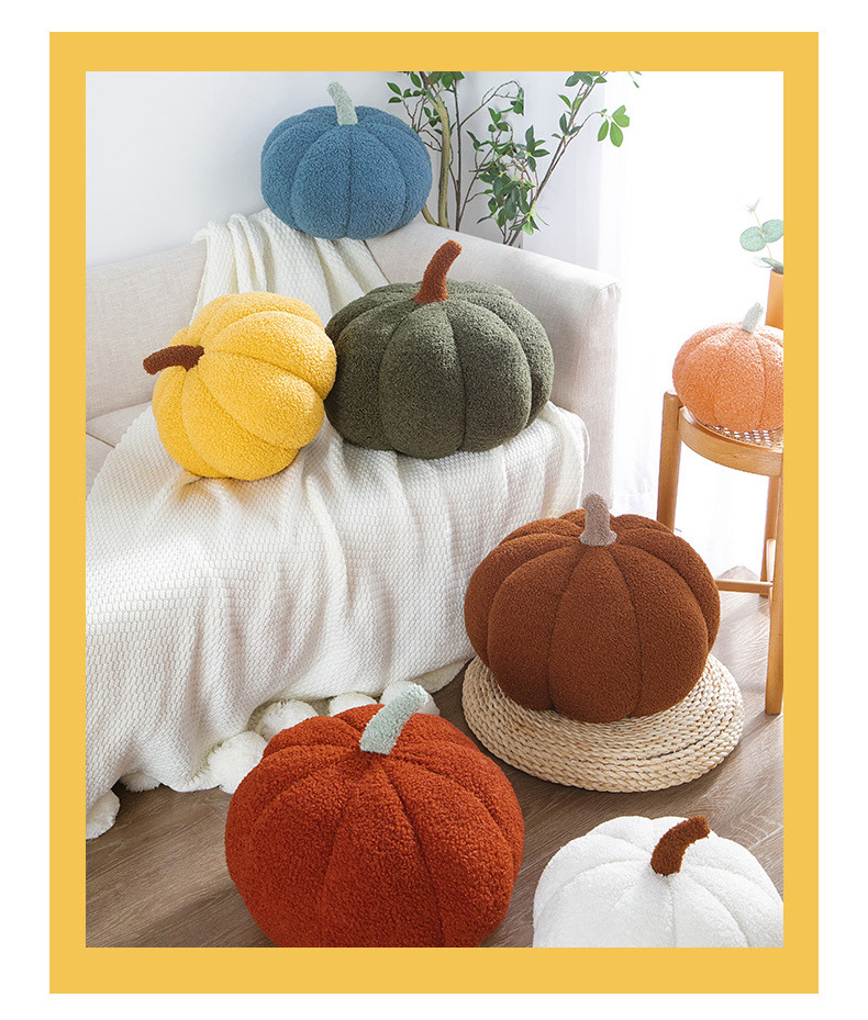 Ins-style creative pumpkin throw pillows, bed cushions, pumpkin Christmas decorations, plush cushions for home use pic 13