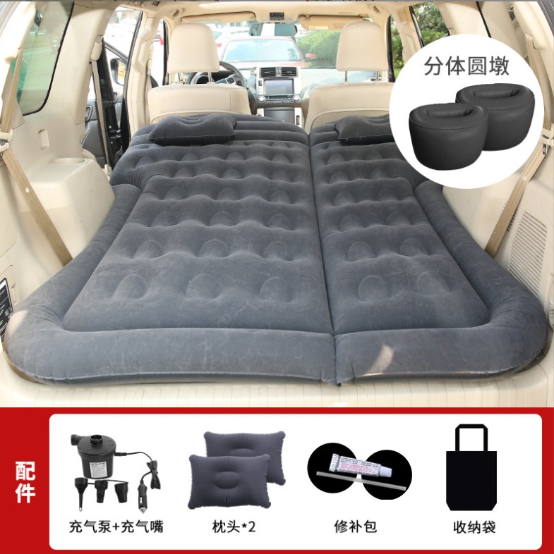 Car folding travel mattress, SUV rear seat sleeping pad, trunk car inflatable bed, car air cushion bed, inflatable pad pic 5