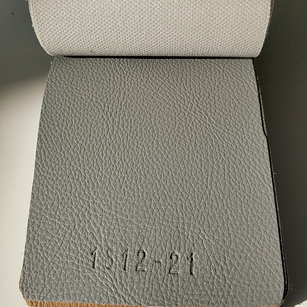 0.7mm waterproof and scratch-resistant PVC leather fabric with a small lychee pattern knitted base for office sofa leather car seat interior pic 12