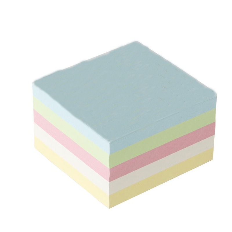 Wholesale thickened square bricks self-adhesive notes for N times, blank tear-off sticky notes, 500 sticky notes available, customizable colors pic 18