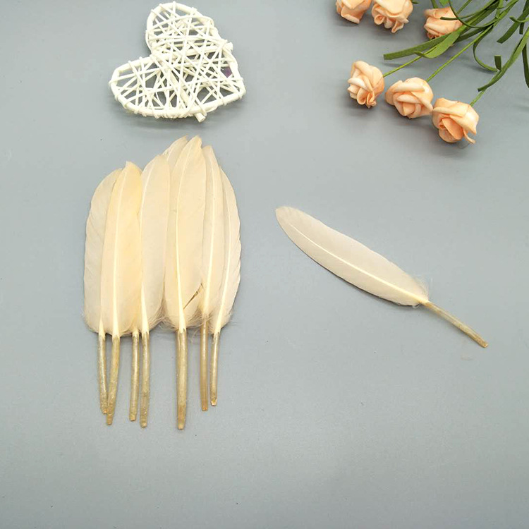 The manufacturer wholesales large quantities of goose feathers, small straight knives, colorful feathers, DIY kindergarten handcrafted materials, earrings, accessories, and goose feathers pic 39