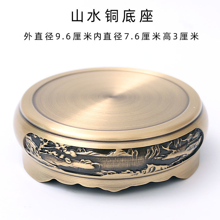 三足铜香炉纯铜沉檀香炉家用茶道香薰炉仿古盘香炉禅意熏香炉详情48