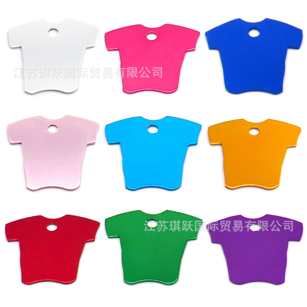 25mm圆形狗吊牌 宠物用品项圈 猫饰品 铝制狗牌 激光钥匙牌挂坠详情13