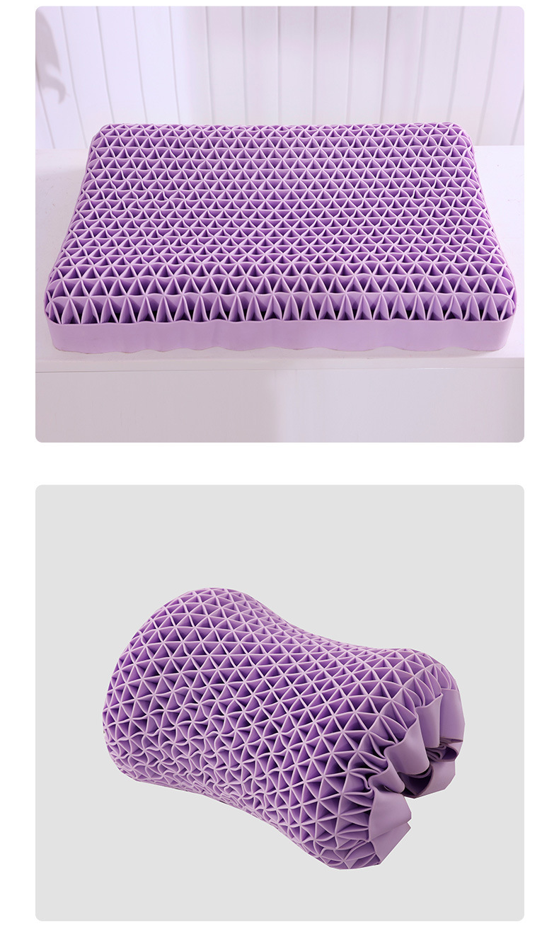 The non-pressure TPE pectin adult cervical spine protection pillow is skin-friendly, breathable, cool and washable pic 18