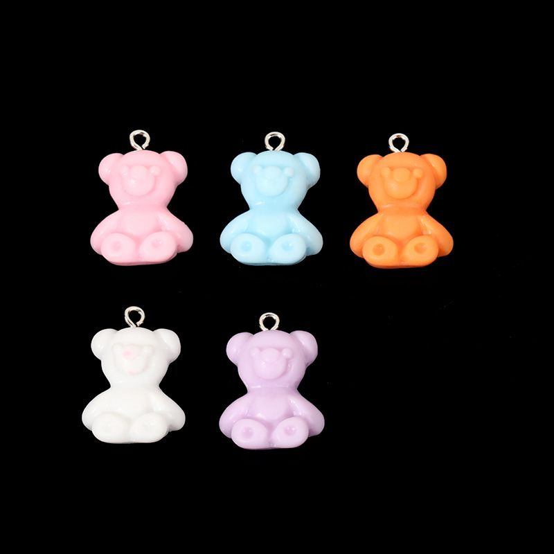 Cute and fresh butterfly diy jewelry pendant, mini bubble milk tea beaded bracelet, necklace accessory, hanging decoration pic 5