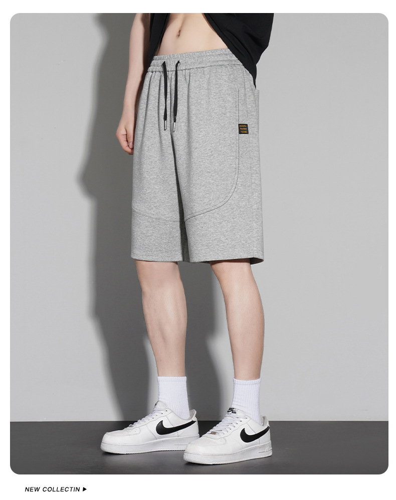 短裤男款夏季纯棉300g沙滩五分裤2023宽松潮流休闲运动裤篮球裤子详情18