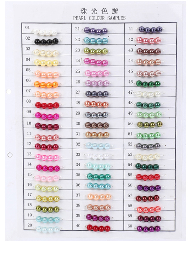 In-stock diy straight-hole water-polished loose beads ABS high-gloss 3-16mm imitation pearl jewelry accessories string beads connection beads pic 142