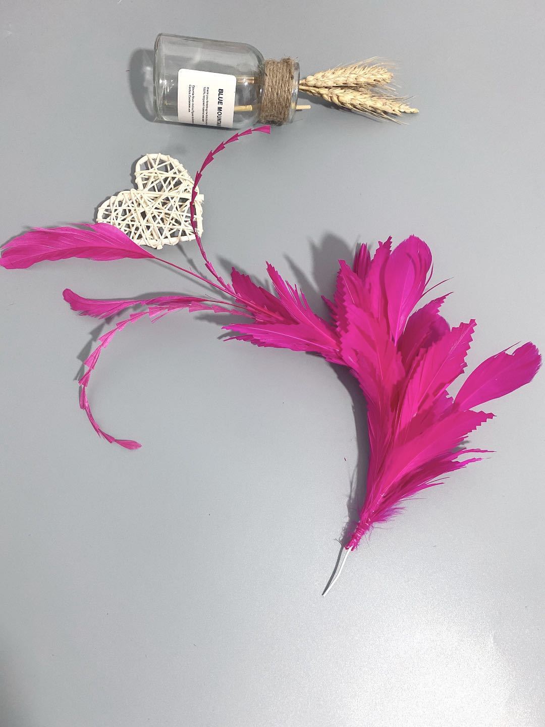 The manufacturer supplies DIY feather wire flower headwear, clothing accessories, stage performance decorations, and colorful feather corsages pic 20