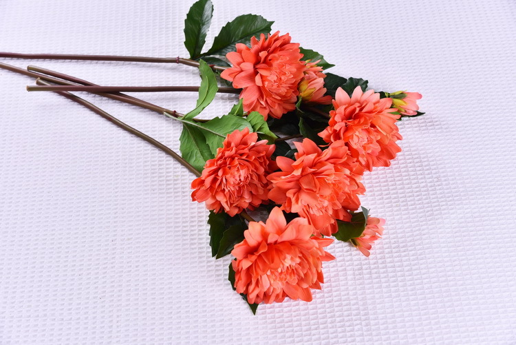 Factory direct sales of high-end artificial dahlia with realistic touch, wholesale of high-end artificial dahlia for home decoration, shopping malls and hotels pic 30
