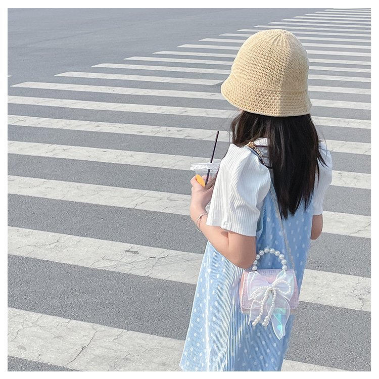 可爱女童斜挎包小香风时尚儿童手提斜背包包公主淑女珍珠包单肩包详情68